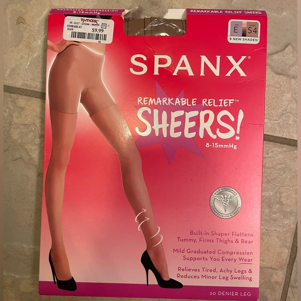 New never worn in package spanx nylons in nude color